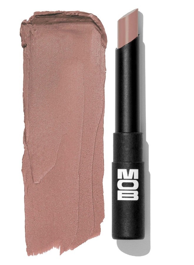 MOB Beauty Soft Matte Lipstick M102 – Mauve Greige | Weightless, One-Swipe Color Infused with Skincare | Vegan, Silicone-Free, Cruelty-Free Formula in a Biodegradable Capsule - Image 1